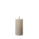 Deluxe Homeart LED-Kerze Mia Deluxe Echtwachs Wachsspiegel flackernd Creme Bild 2