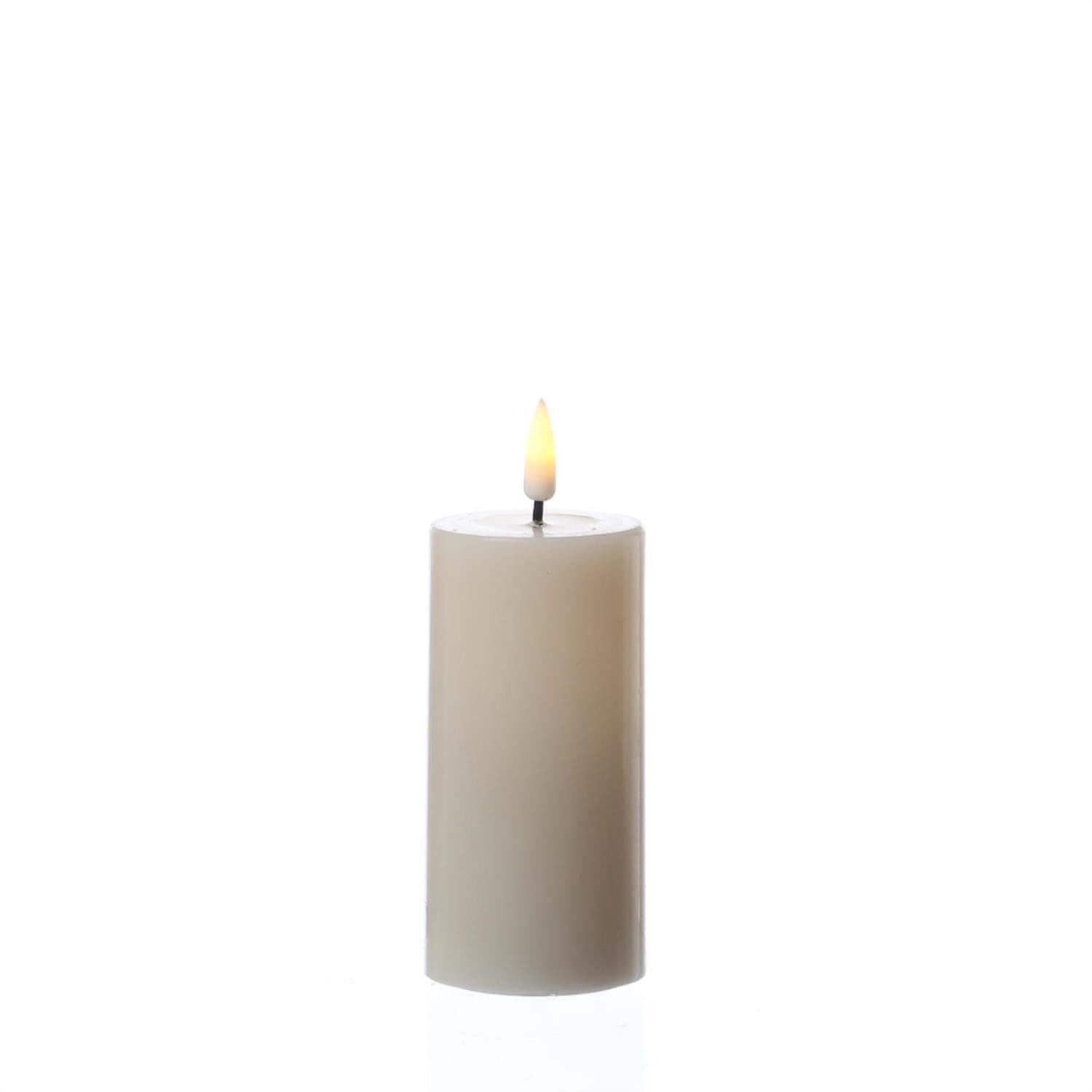 Deluxe Homeart LED-Kerze Mia Deluxe Echtwachs Wachsspiegel flackernd Creme - Bild 2