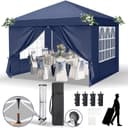LALAHO Faltpavillon 3x3 m Gartenpavillon mit Seitenteilen Bild 2