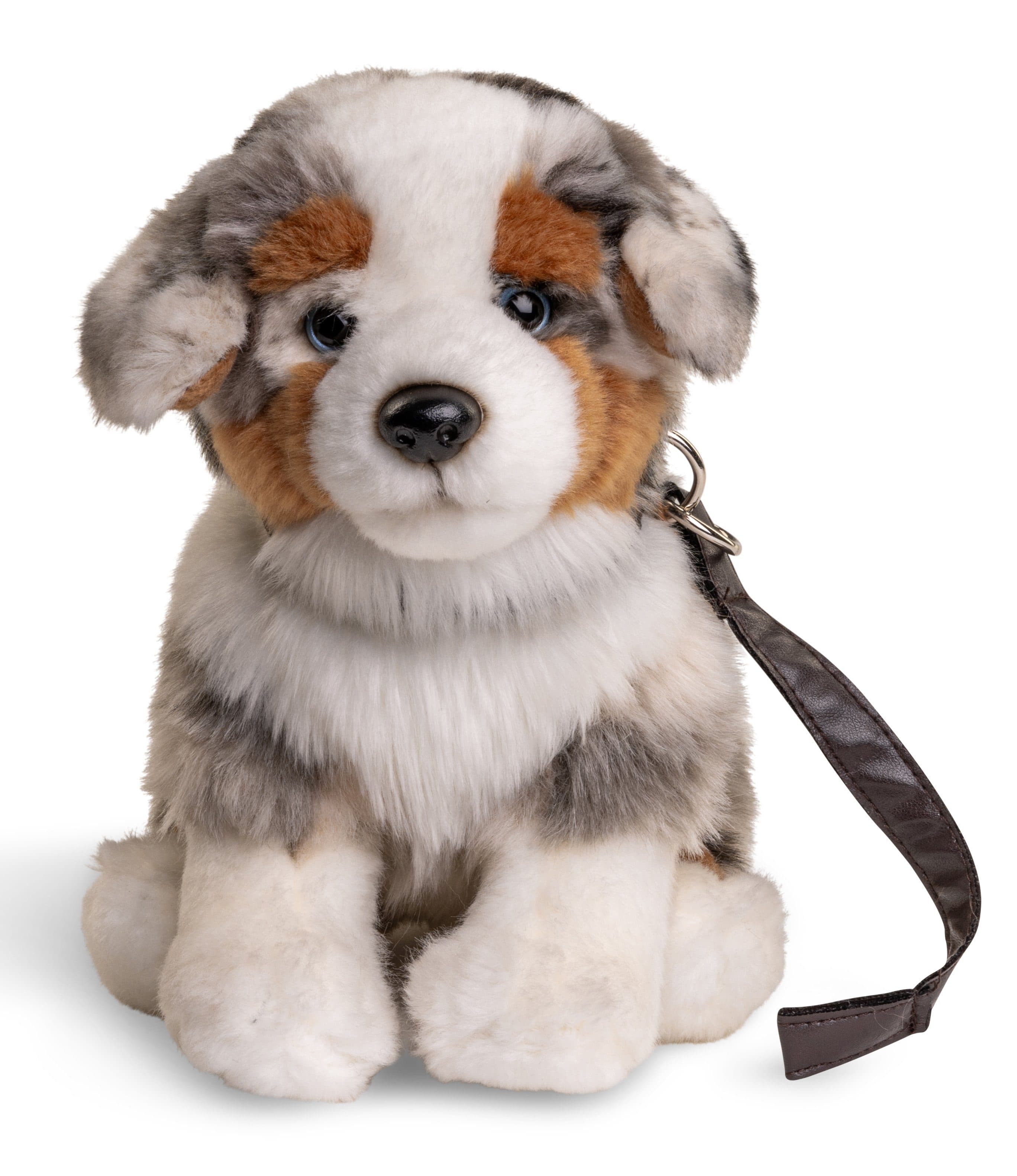 Uni-Toys Kuscheltier Australischer Schäferhund 22 cm mit Leine - Bild 2