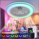 WILGOON Deckenleuchte Deckenventilator mit LED, RGB, Bluetooth Bild 2