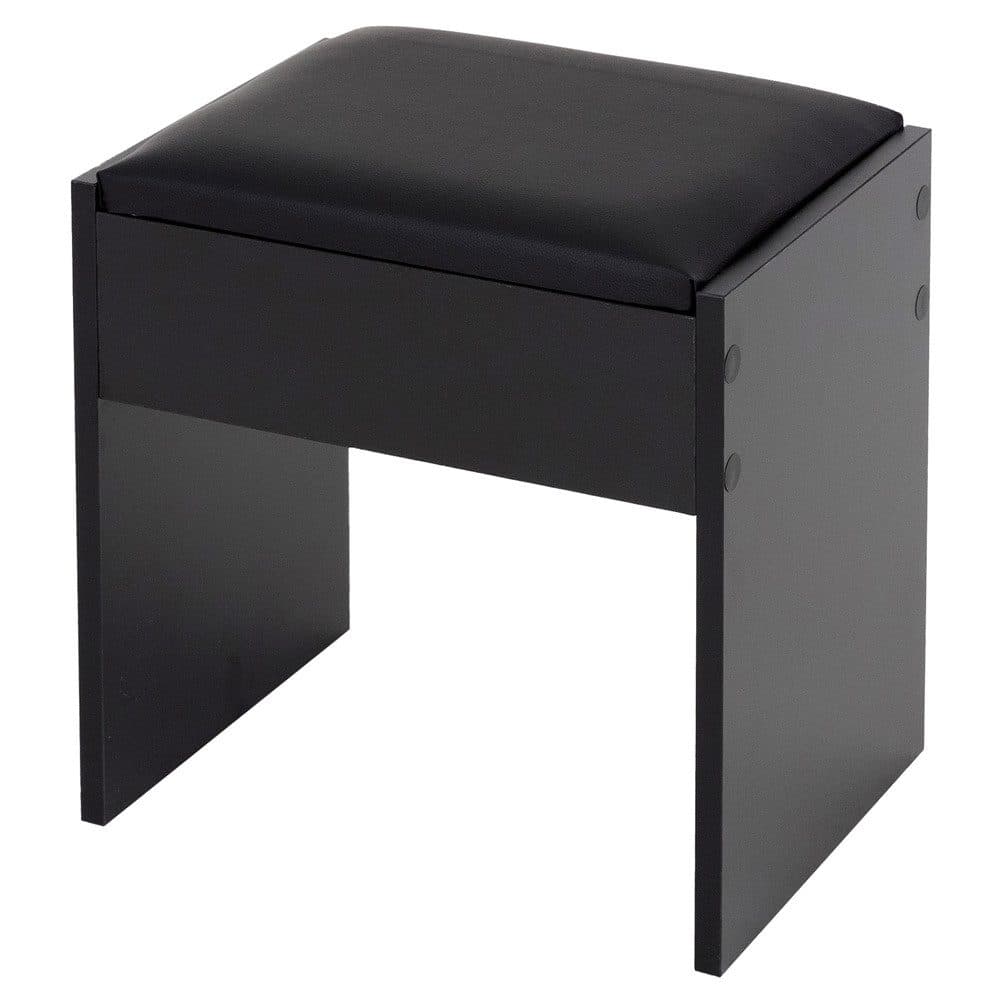 ML-DESIGN Schminkhocker Schwarz Modern Kunstleder - Bild 2