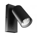 Spectrum Wandleuchte SQUALLA VARIOSA SWITCH Schwarz GU10 schwenkbar Bild 2
