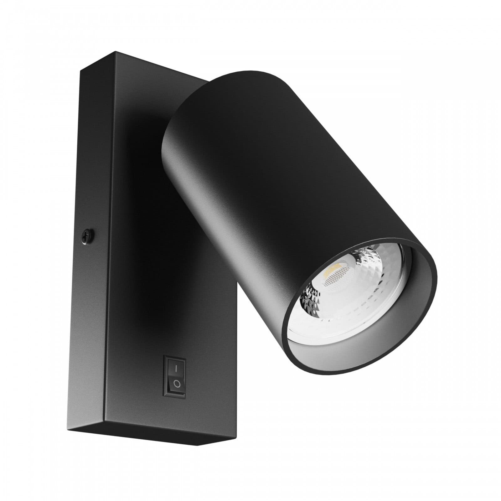 Spectrum Wandleuchte SQUALLA VARIOSA SWITCH Schwarz GU10 schwenkbar - Bild 2