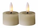 STAR TRADING LED-Kerze Flamme Flow Set 2-tlg. Beige 3D Flamme Timer Bild 2