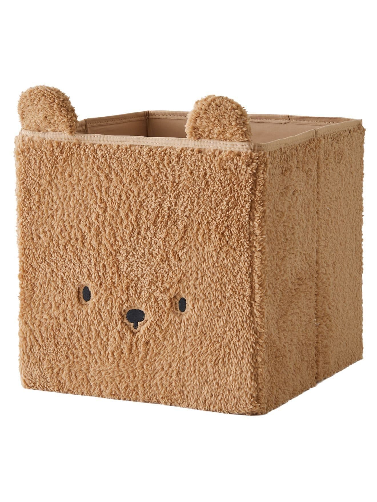 vertbaudet Aufbewahrungsbox Bär Kinderzimmer Teddyfleece Braun - Bild 2