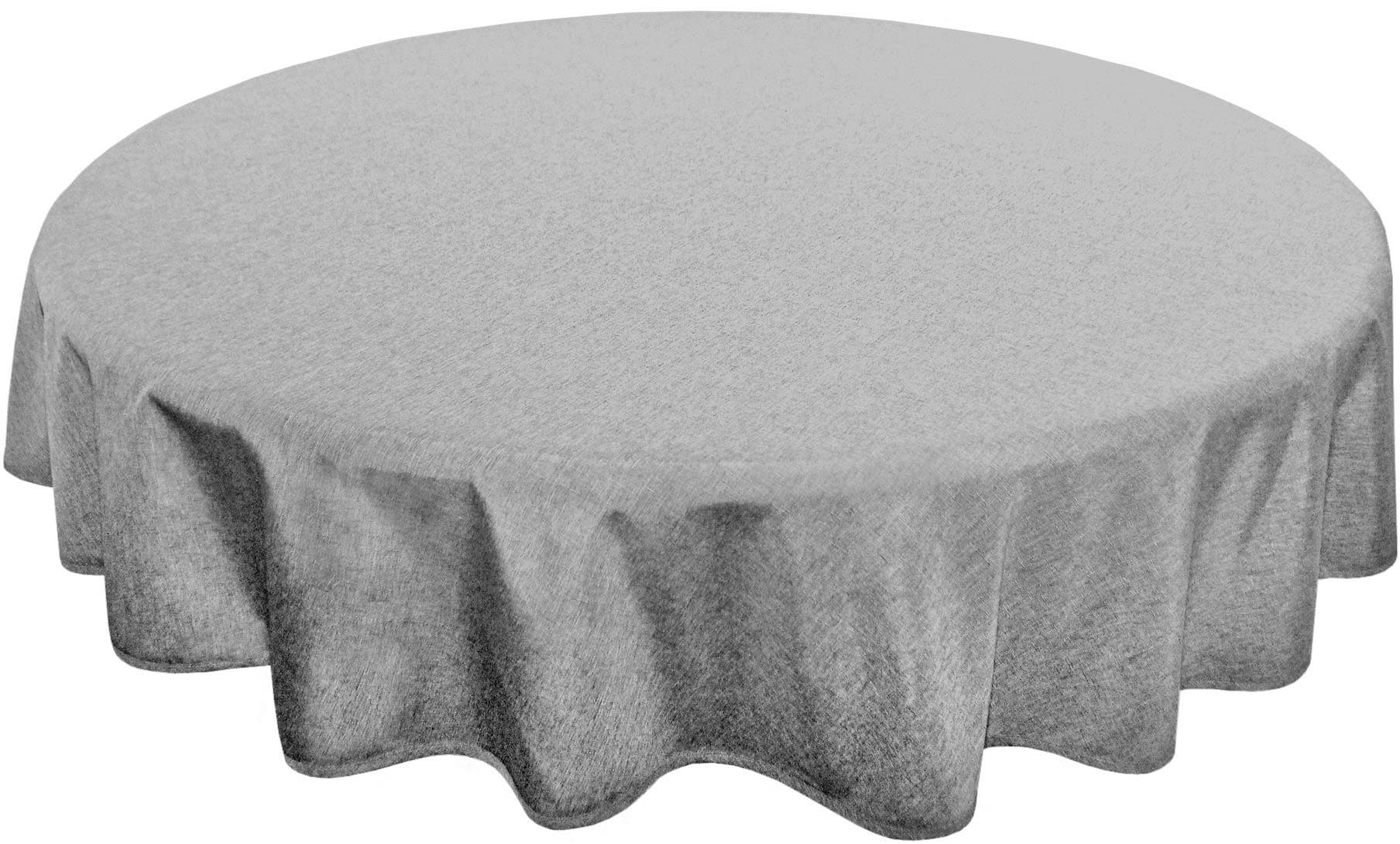 DELINDO LIFESTYLE Tischdecke SAMBA Grau Rund 140cm Polyester - Bild 2