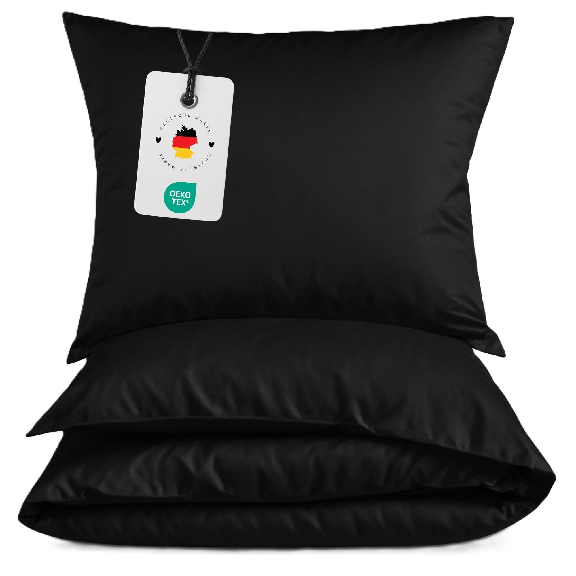 Carpe Sonno Renforce Bettwäsche Schwarz 135x200 155x220 Baumwolle - Bild 2