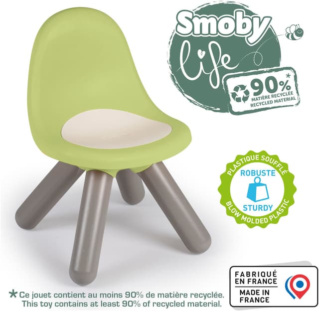 Smoby Kinderstuhl Grün Kunststoff Made in Europe