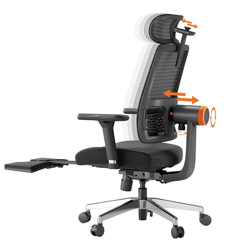 NEWTRAL Magic-Pro Bürostuhl Schwarz Auto-Following Ergonomisch