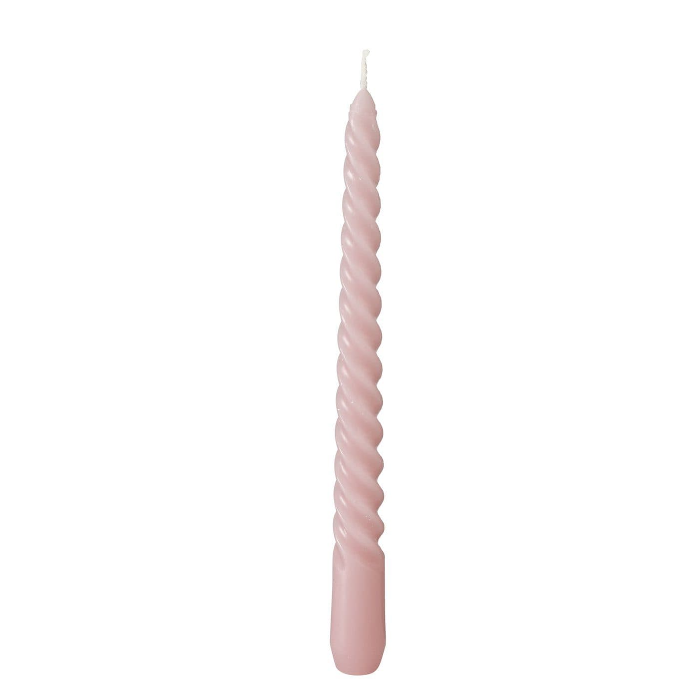 BOLTZE Twister Stabkerze 6er-Set Rosa