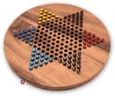 Logoplay Holzspiele Halma XL rund – Stern-Halma / Chinese Checkers aus edlem Samena-Holz für 2 bis 6 Spieler Bild 2