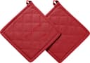 REDBEST Topflappen "Seattle" 2er-Pack Uni Rot Baumwolle Bild 2