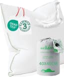Welldora 3-Kammer-Kopfkissen Premium Mittelfest Daunen Federn Bild 2