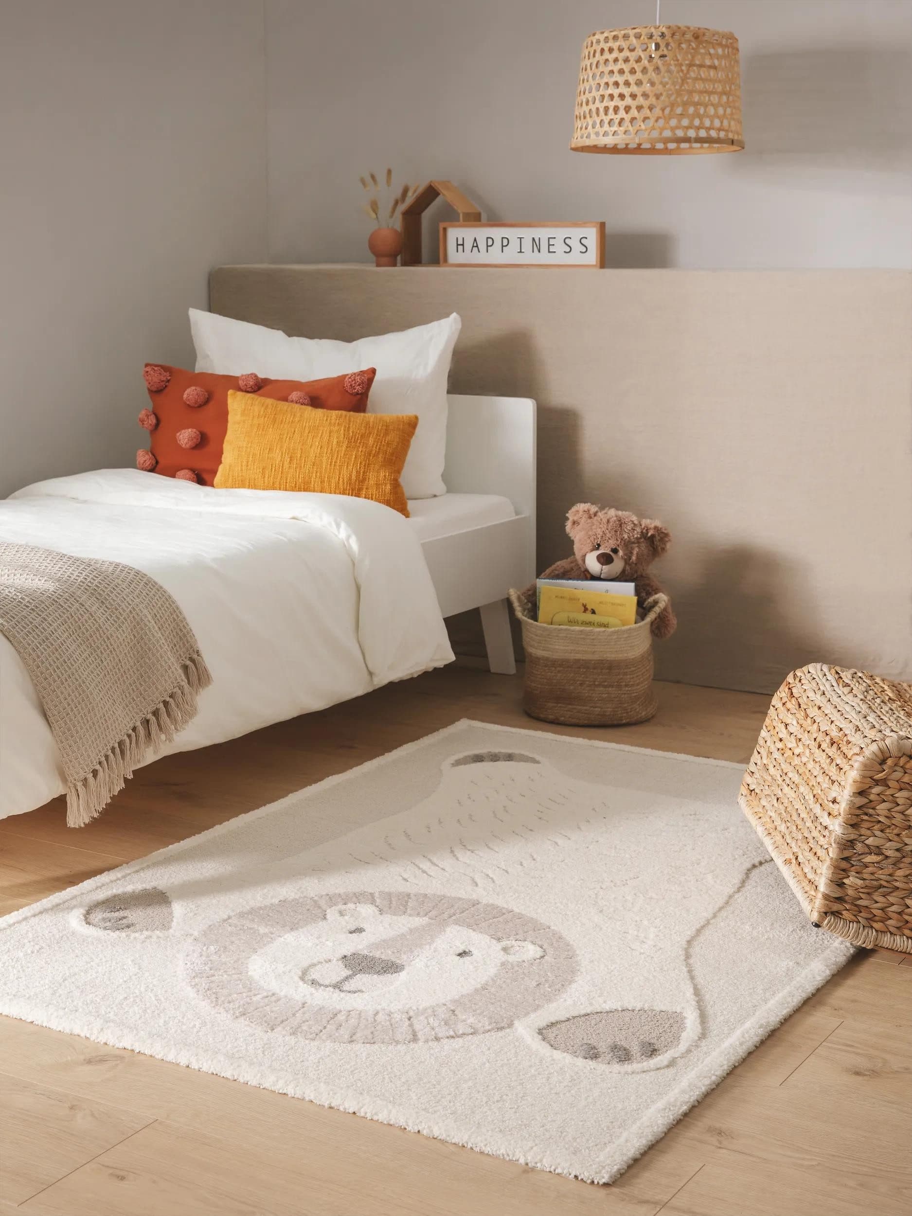benuta Kinderteppich Eve Cozy Kunstfaser Beige/Weiß - Bild 2