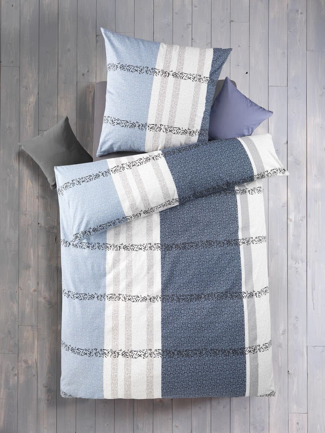 Optidream Bettwäsche Set Renforcé 135x200 Baumwolle Blau - Bild 2