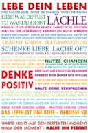Poster Motivational Lebe Dein Leben Bunt - Maxiposter 61x91,5 cm Bild 2