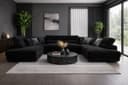 Labett Wohnlandschaft GUSTAVO U-Form Cord Sofa mit Schlaffunktion & Bettkasten Bild 2