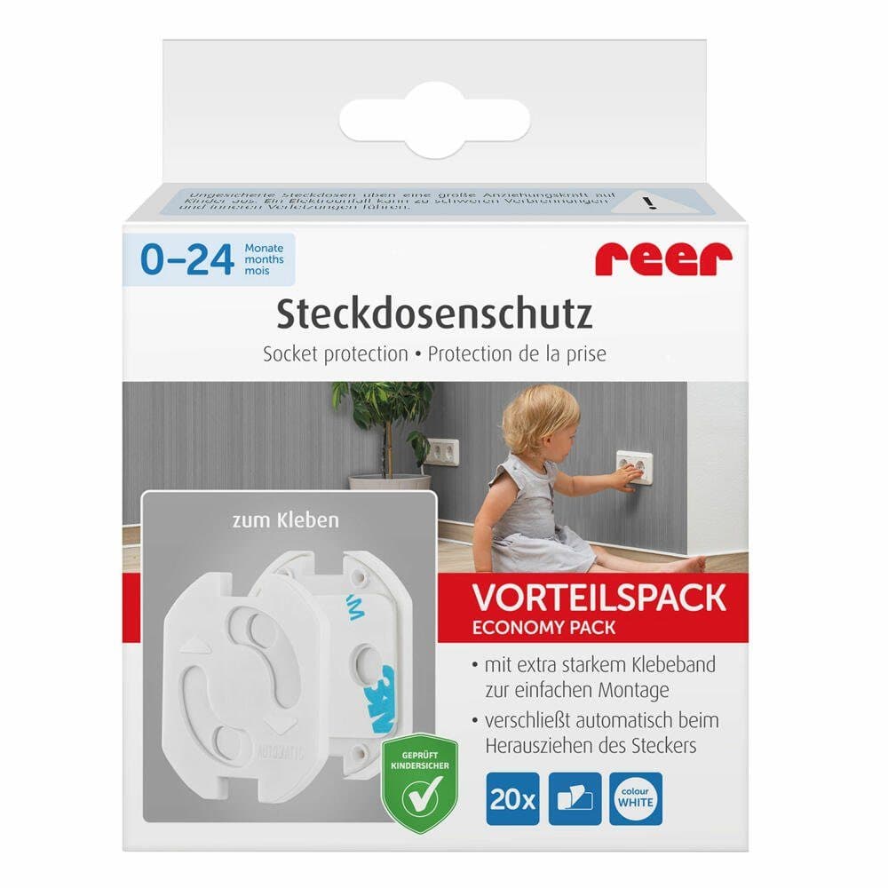 Reer Steckdosenschutz Kindersicherung Weiß - Bild 2