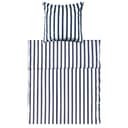 Lavea Bettwäsche Set Navy Breite Streifen 100% Baumwolle Bild 2
