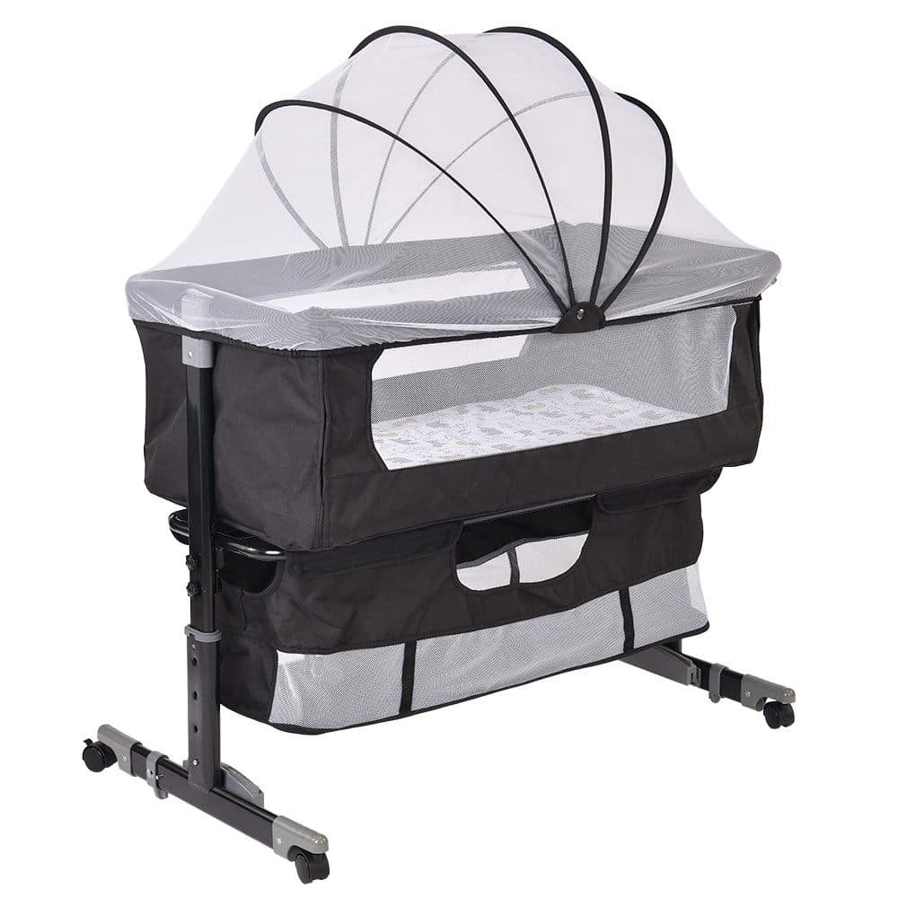 JEOBEST Baby-Reisebett 3 in 1 Schwarz mit Moskitonetz - Bild 2