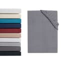 Hometex Premium Textiles Spannbettlaken Grau Mikroflausch Bild 2