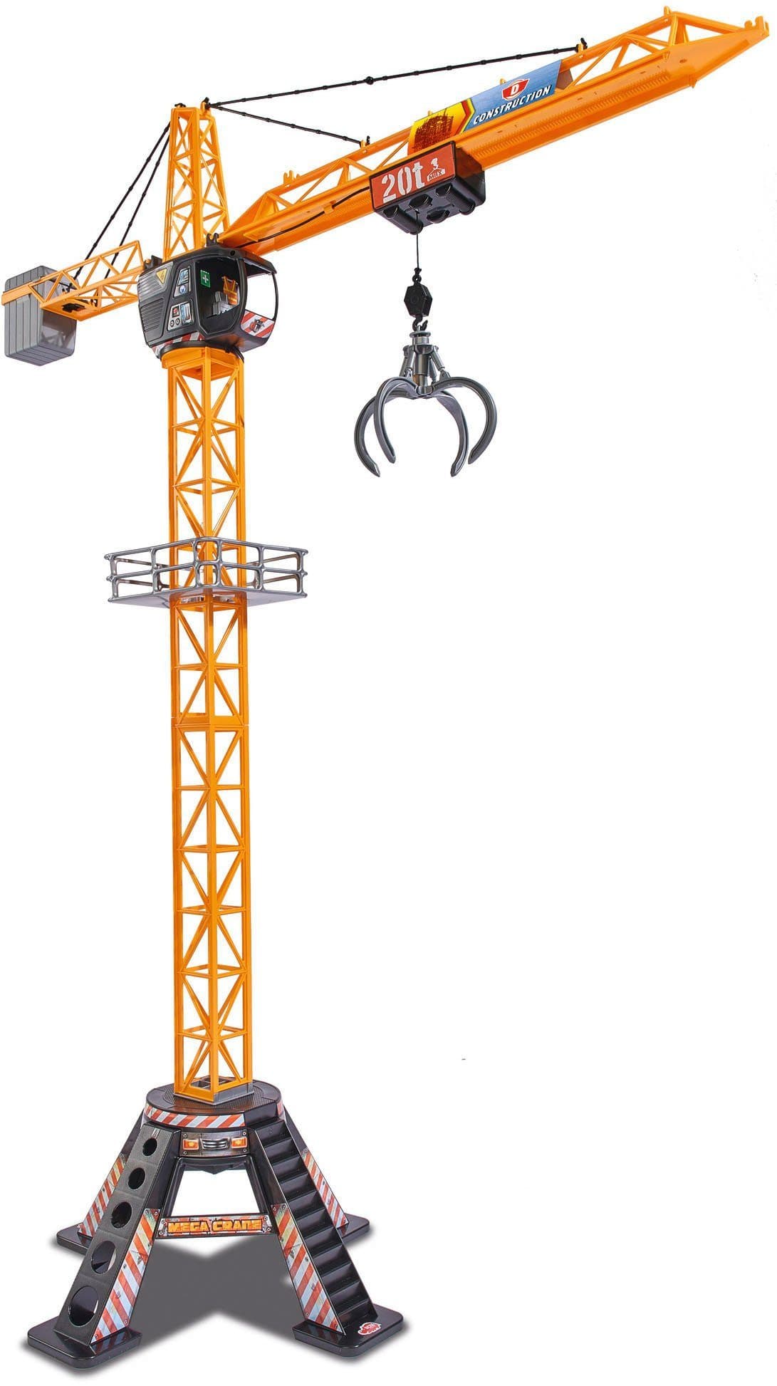 Dickie Toys Mega Crane Spielzeug-Kran Fernbedienung 120cm Gelb Schwarz - Bild 2