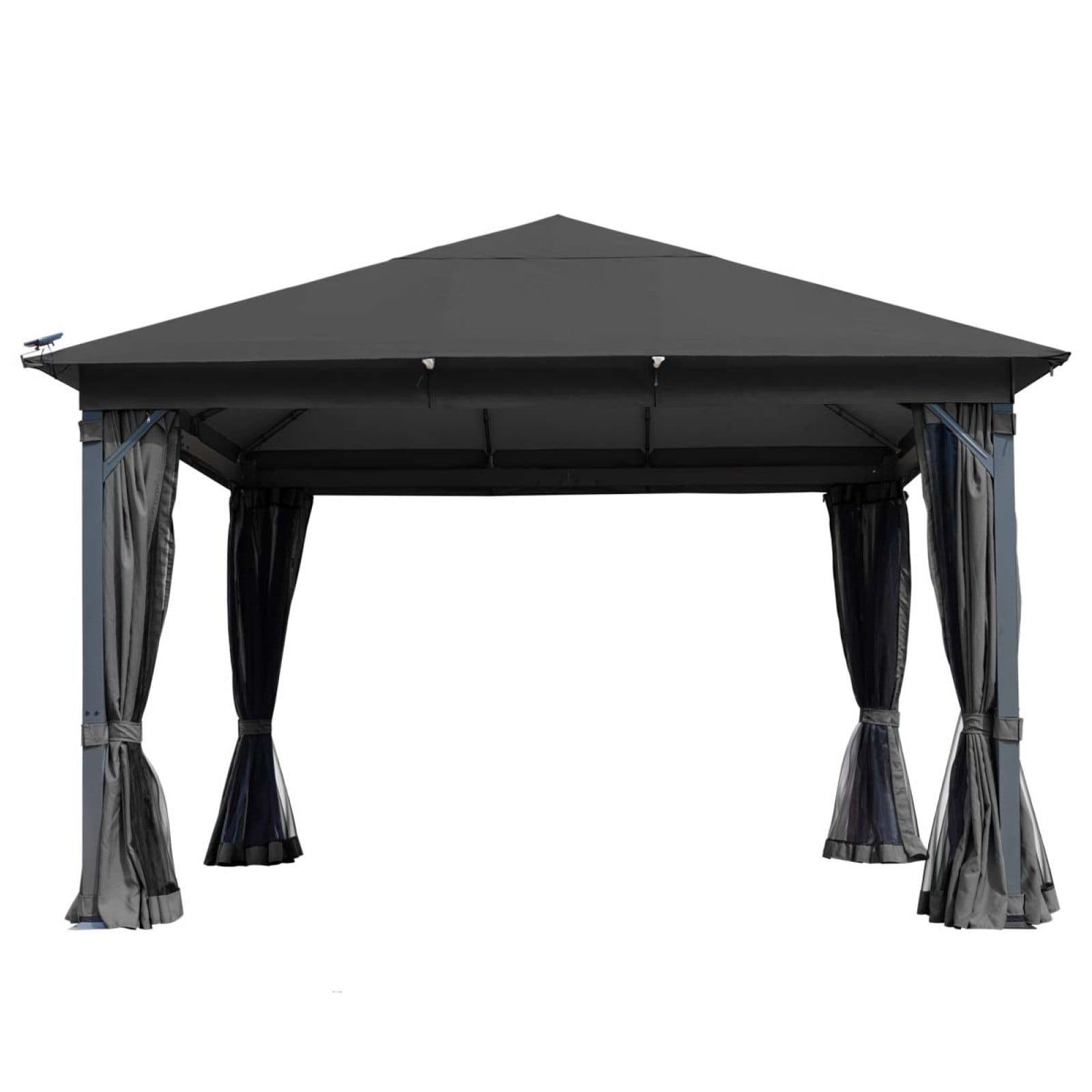 BRAST Pavillon Aluminium Infinity 4x4m wasserdicht mit Moskitonetz - Bild 2