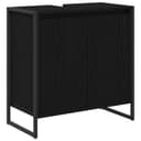 vidaXL Badezimmerschrank Schwarz Eichen-Optik 60x30x60 cm Bild 2