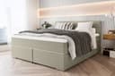 99rooms Boxspringbett Phönix Beige mit Taschenfederkernmatratze und Topper Bild 2
