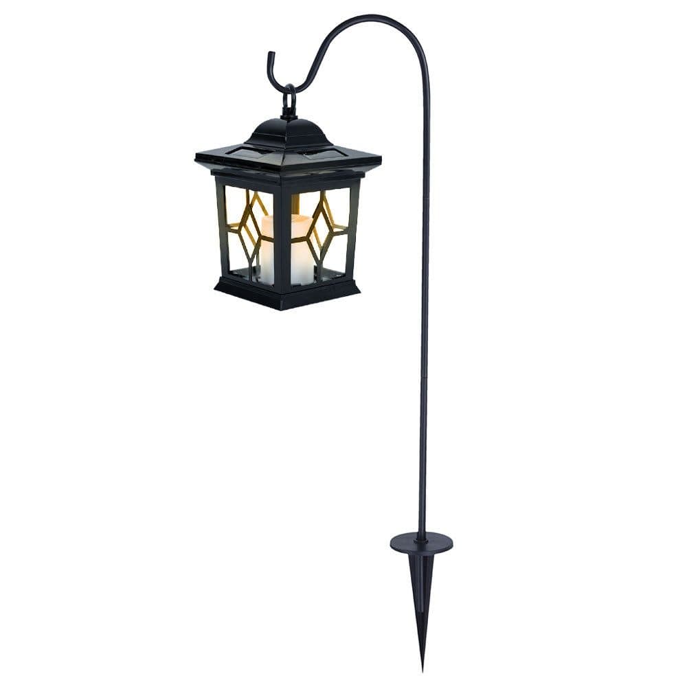GLOBO LIGHTING LED Solarleuchte Schwarz Warmweiß mit Erdspieß - Bild 2