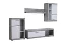 INOSIGN Rosso Wohnwand-Set Grau Beton 267 cm mit TV-Board Bild 2