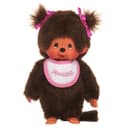 Monchhichi Plüschfigur Mädchen mit Zöpfen 20 cm Bild 2