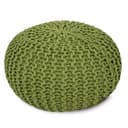 Amagohome Strickhocker Sitzpouf Grün Recycelte Baumwolle Bild 2