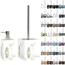 Sanilo Badaccessoire-Set 2-tlg. Weiß Polyresin & Edelstahl Bild 2