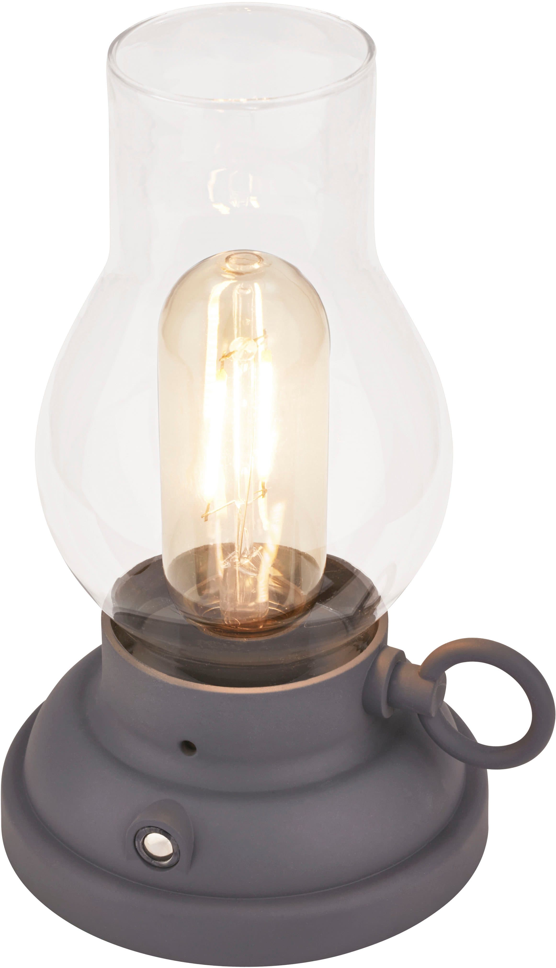 Brilo LED-Akku-Tischlampe unplugged Kanea Anthrazit 18 cm