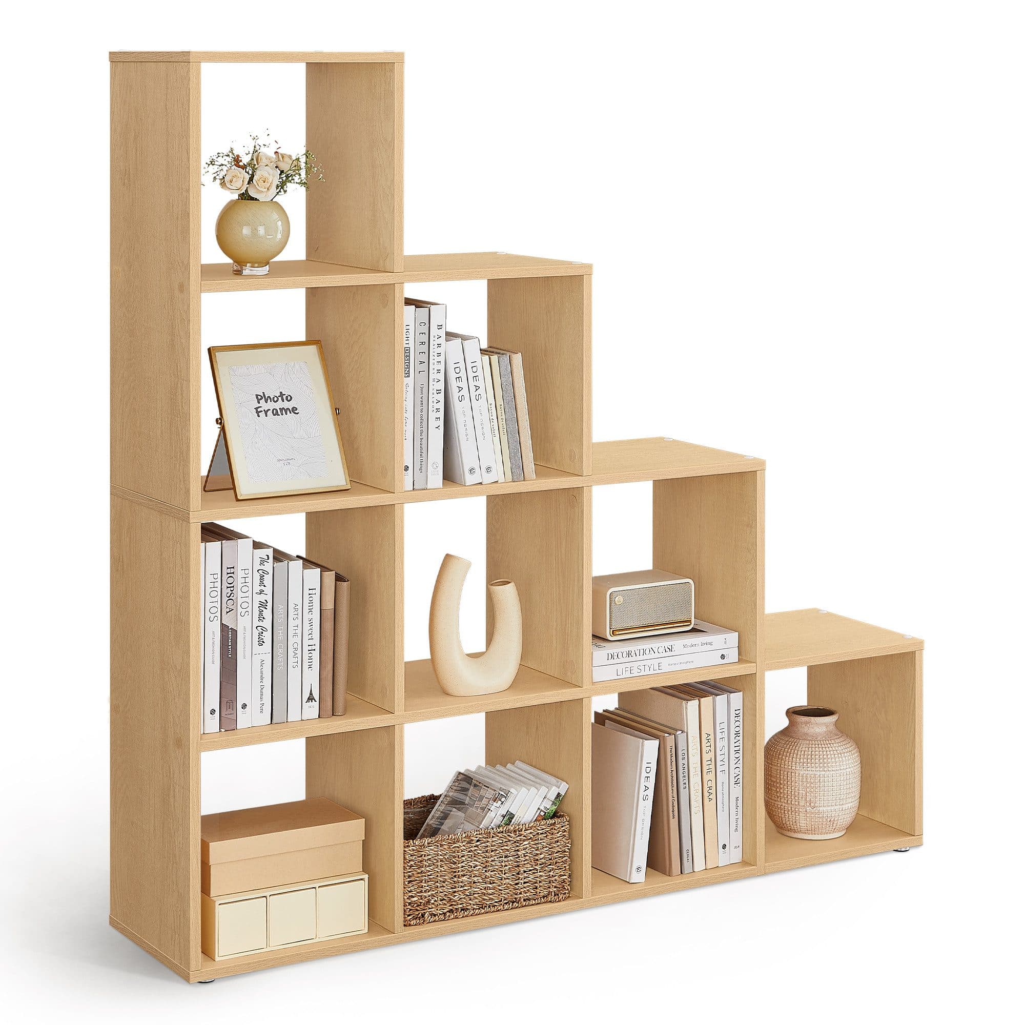 VASAGLE Bücherregal Raumteiler Würfelregal Beige - Bild 2