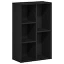vidaXL Bücherregal Schwarz Eichen-Optik Bild 2