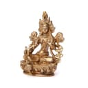 bodhi Grüne Tara Statue Messing 9 cm Bild 2