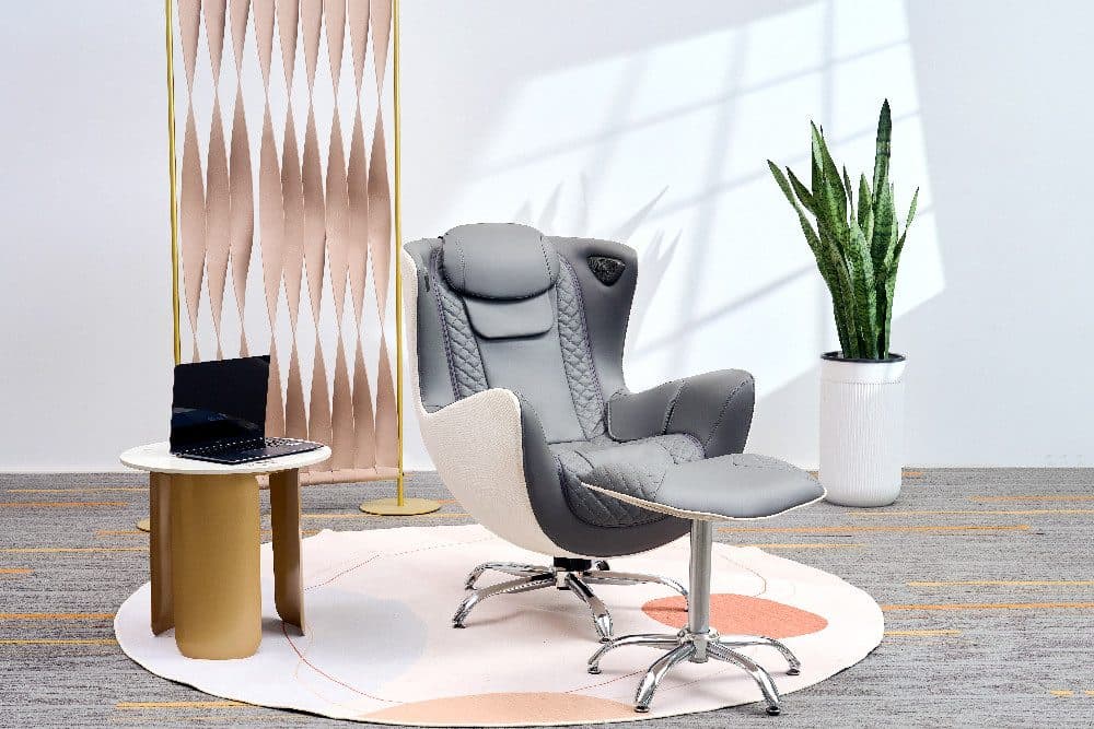 Happy Home Elektrischer Massagesessel mit Hocker Grau - Bild 2