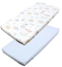 TupTam Spannbettlaken Baby 2er Pack Baumwolle Blau Bild 2