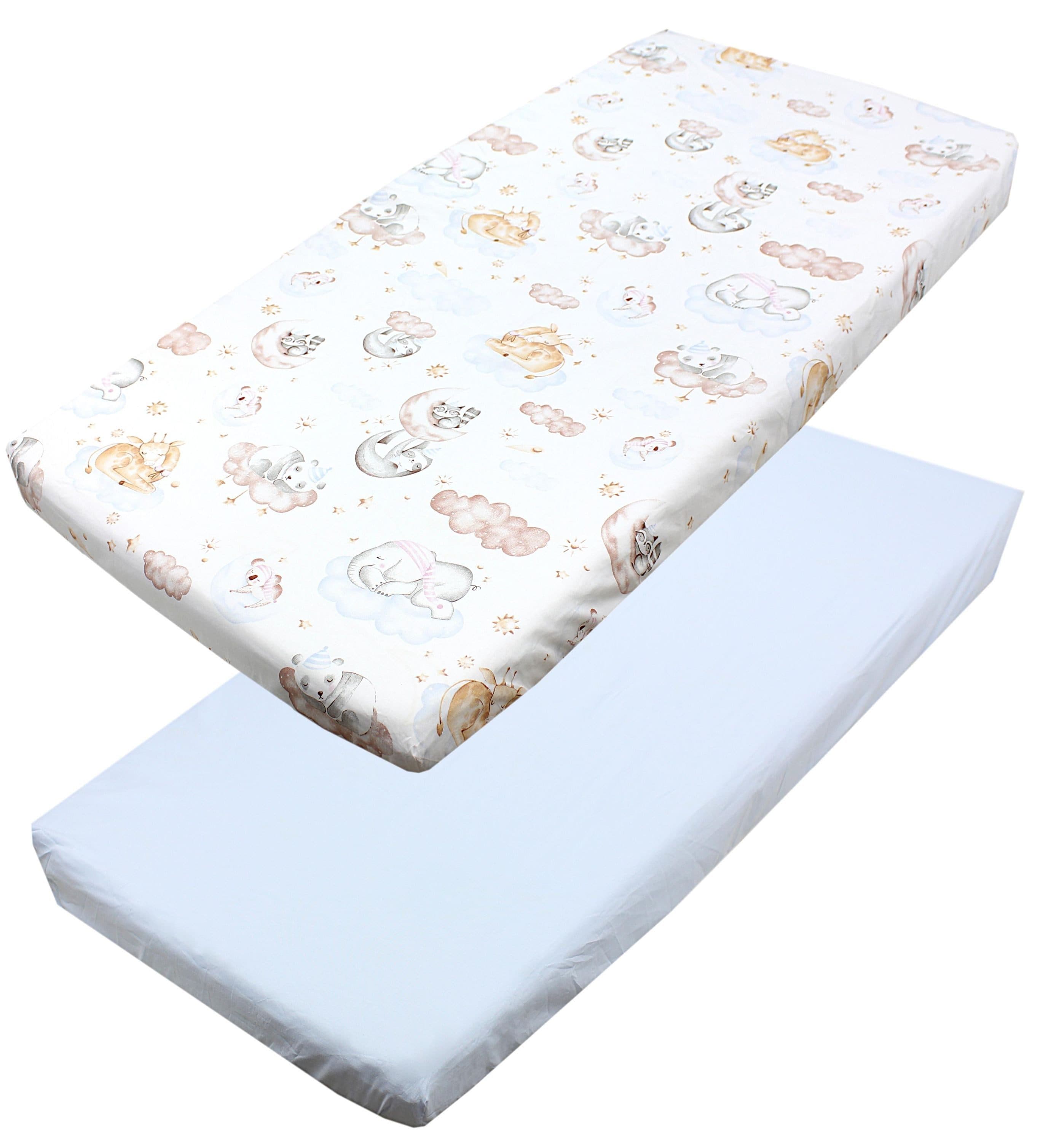TupTam Spannbettlaken Baby 2er Pack Baumwolle Blau - Bild 2