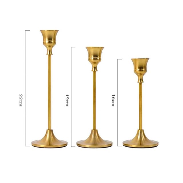 Coonoor Kerzenständer Ostern 3er Set Dekorative Herzstück-Kerzenhalter