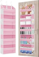 Bextsrack Hängeregal Hängeorganizer Tür mit 5 Fächern Rosa Bild 2