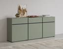 OTTO home Sideboard Cross 180 cm Modern Salbei Schwarz Bild 2