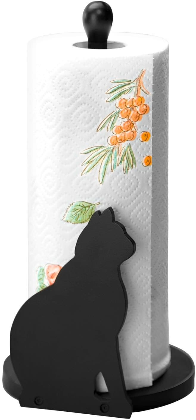 Maximex Küchenrollenhalter Katze Schwarz Holz - Bild 2