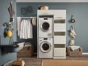 Laundreezy Mehrzweckschrank Weiß Modern Softclose Bild 2