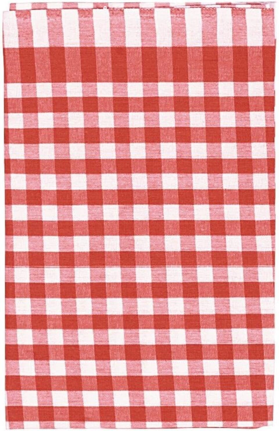 EK Germany Geschirrtuch Karo-Design Baumwolle Rot