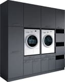 Mehrzweckschrank-Set LAUNDREEZY 8-tlg. Anthrazit Matt Holzwerkstoff Bild 2