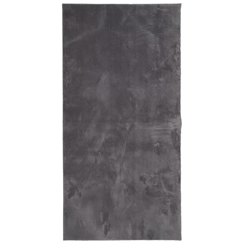 vidaXL Teppich HUARTE Kurzflor Anthrazit - Bild 2